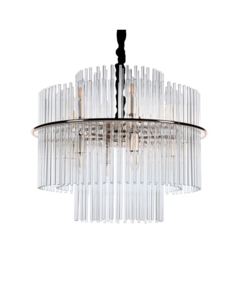 Taklampa Kristall Ø60cm Milan Guld