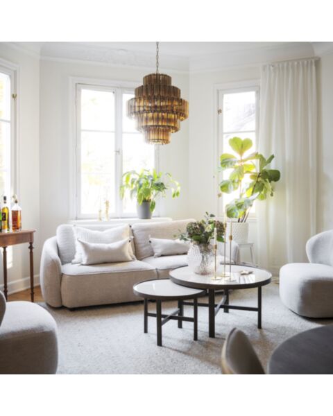 Kristallkrona Ø65cm Verona Cognac