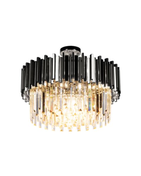 Kristall Lampa Ø55cm Monaco Krom