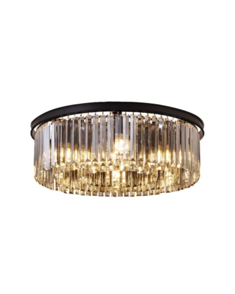 Kristallplafond Ø60cm Florence Svart