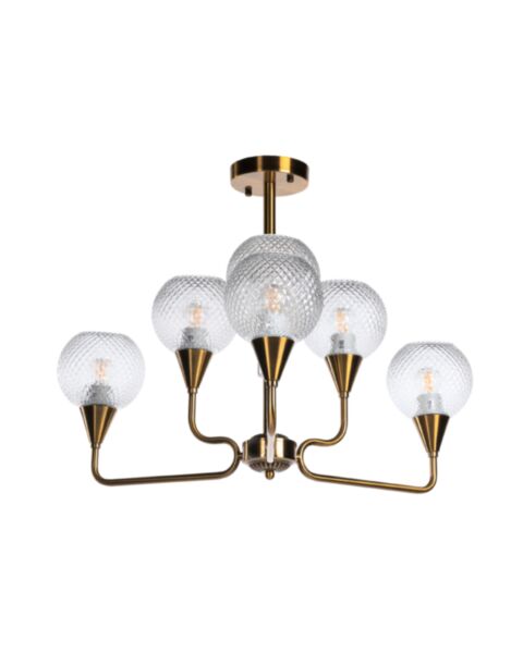 Taklampa &Oslash;75cm Warsawa Guld
