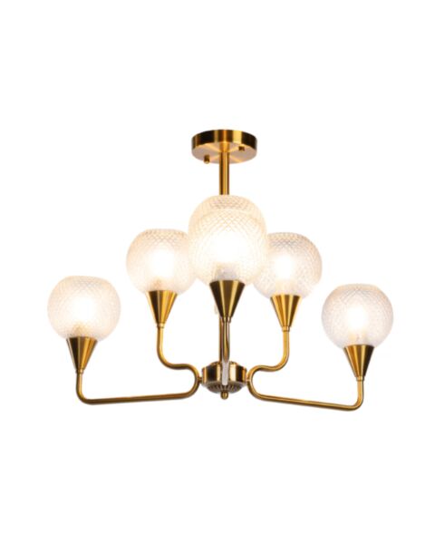 Taklampa &Oslash;75cm Warsawa Guld
