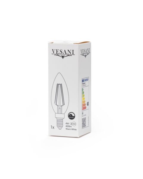 E14 LED Kronljus 4W Varmvit 2700k Dimbar - 1pack