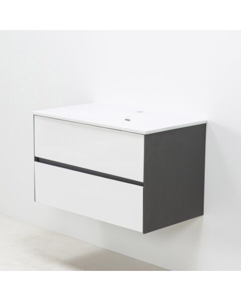 Badrumskommod Vit 80cm Vit Helgjuten - Marstrand