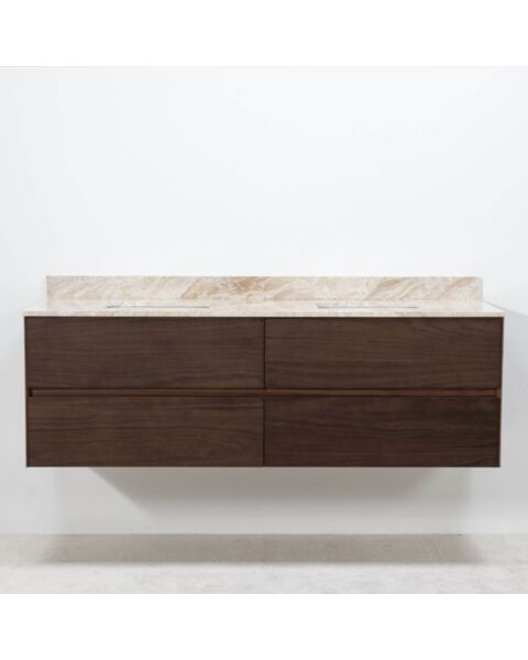 Modern v&auml;ggh&auml;ngd 150cm valn&ouml;t med beige marmor