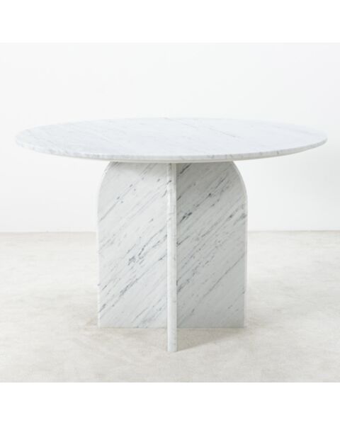Runt Matbord Marmor Vit &Oslash;120cm - Matisse