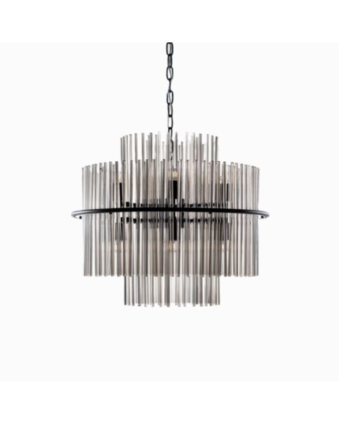 Taklampa Svart Kristall Ø60cm - Milan