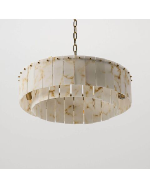 Taklampa M&auml;ssing/Marmor &Oslash;55cm - Brescia