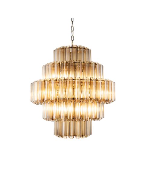 Kristallkrona Ø65cm Verona Cognac