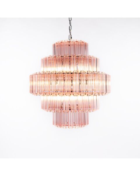 Kristallkrona Ø65cm Verona Rosa