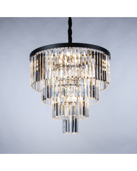 Kristallkrona Florence Svart Ø 60cm