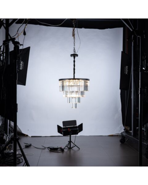 Kristallkrona Florence Svart Ø 60cm