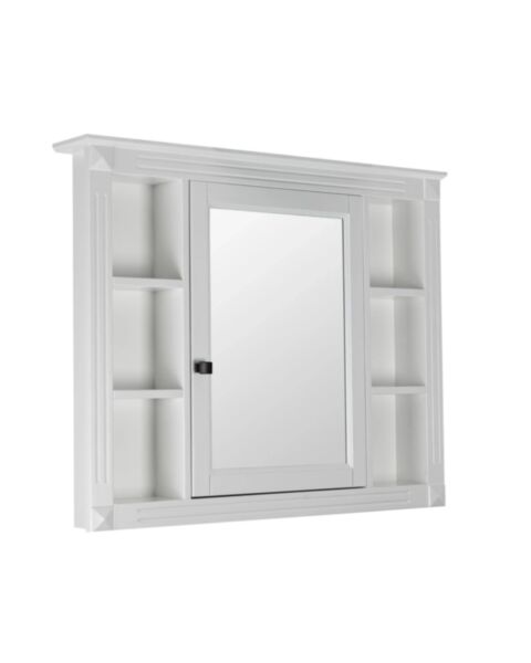 Spegelsk&aring;p Badrum Vit 100x80cm LED Belysning &ndash; Nashville