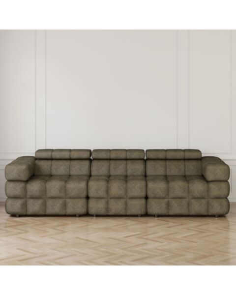 Soffa 3-sits 285cm Olivgrön - Paris
