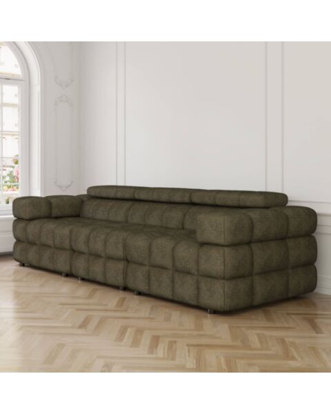 Soffa 3-sits 285cm Olivgrön - Paris