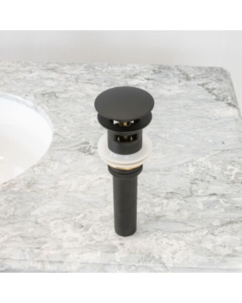 Pop-up Bottenventil Handfat - Matt Svart