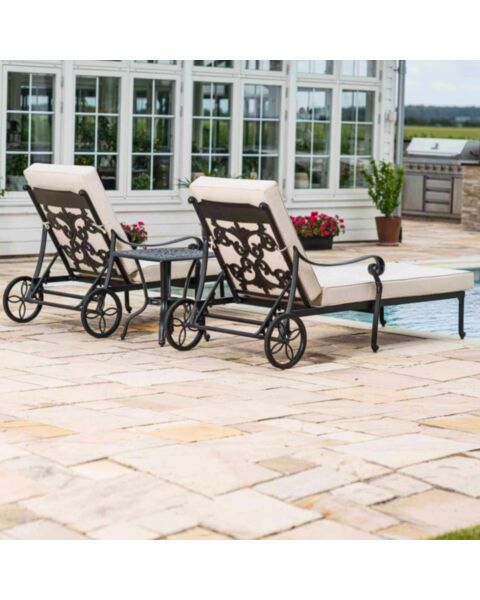 2-Pack Sols&auml;ngar & Sidobord - Toscana