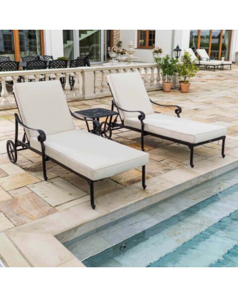 2-Pack Sols&auml;ngar & Sidobord - Toscana