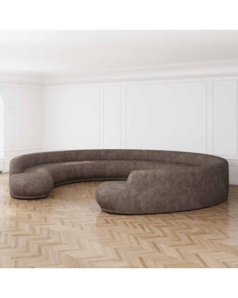 U-Modulsoffa 520cm Brun - Bel Air