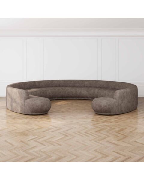 U-Modulsoffa 520cm Brun - Bel Air