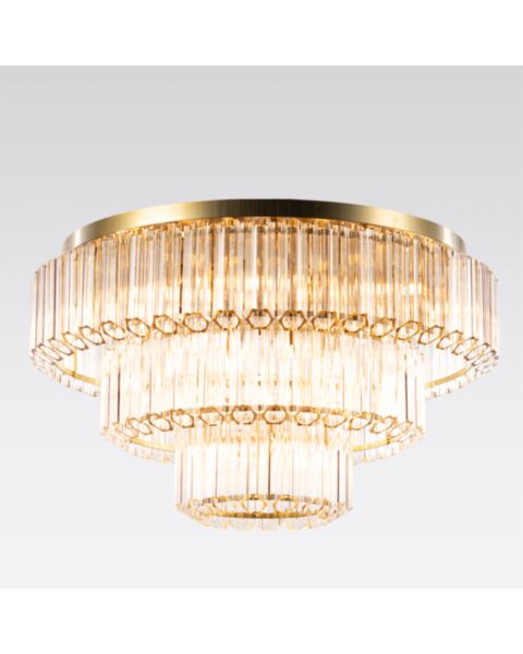 Kristallplafond 80cm Klar/M&auml;ssing - Verona