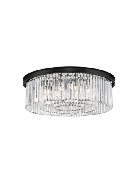 Florence Kristallplafond 60 cm Svart