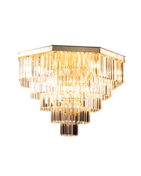 Plafond Kristall Hannover Guld Ø 80cm