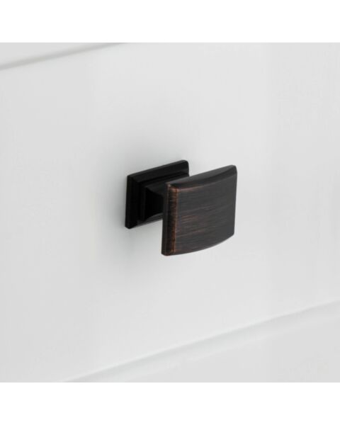Knopphandtag lantlig universal - Antik Svart