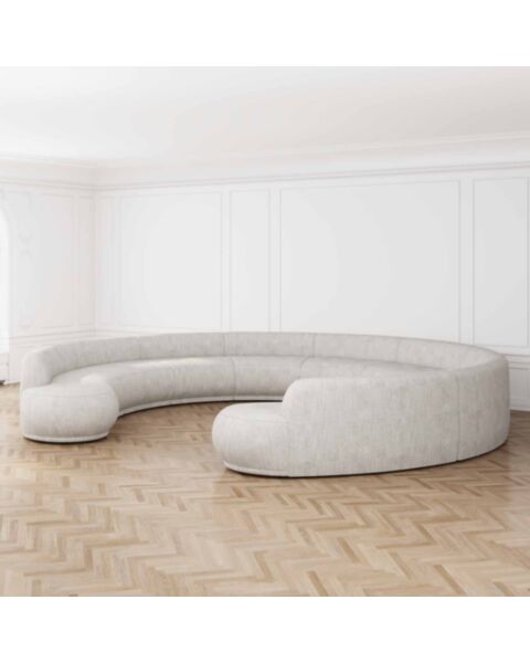 U-Modulsoffa 520cm Greige - Bel Air