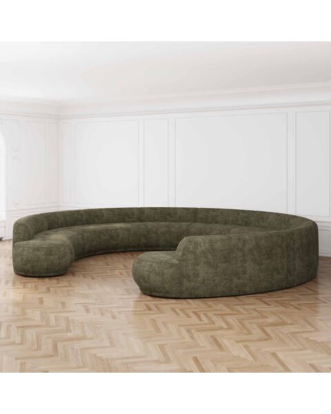 U-Modulsoffa 520cm Grön - Bel Air
