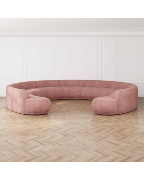 U-Modulsoffa 520cm Rosa - Bel Air