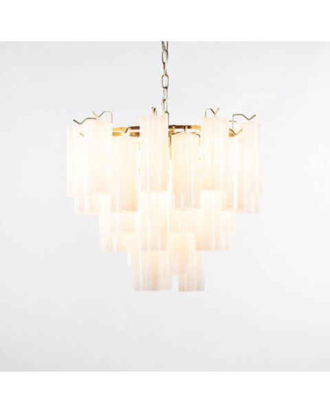 Kristallkrona Ø58xH50cm Opal/Mässing - Cagliari