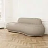 Soffa 3-sits 253cm Beige Boucle - Bel Air