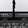 Kristallkrona Lyon Svart Rökigt Glas 180cm