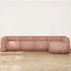 Divansoffa 371cm Höger Rosa - Bel Air