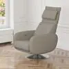 Fåtölj Manuell Recliner Taupe & Krom - Oslo