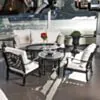 Loungeset Svart Aluminium Florence 5-pers