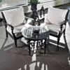 Loungegrupp Svart Aluminium Florence 2-pers