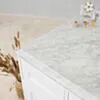 Kommod Badrum 120cm Colorado Vit - Vit Marmor