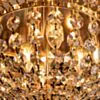 Stor Plafond Kristall Ø120cm Le Mans Guld