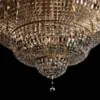 Stor Plafond Kristall Ø120cm Le Mans Guld