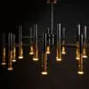 Stor Taklampa Ø100cm Oslo Svart & Guld
