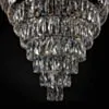 Stor Kristallkrona Ø110xH175cm Paris Krom
