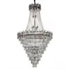 Stor Kristallkrona Ø110xH175cm Paris Krom