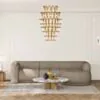 Divansoffa 294cm Höger Beige Boucle - Bel Air