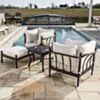 Loungeset Svart Aluminium Capri 2-pers