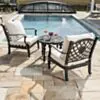 Loungegrupp Svart Aluminium Florence 2-pers