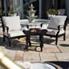 Loungegrupp Svart Aluminium Florence 2-pers