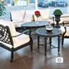 Loungeset Svart Aluminium Florence 5-pers