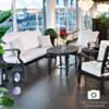 Loungeset Svart Aluminium Florence 5-pers